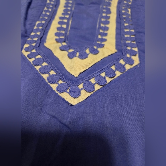 New! Kevia Tunic Blouse 1x-2x Plum And Cream Beautifully Made Light Purple - Picture 3 of 13